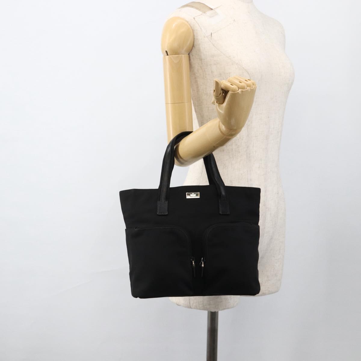 GUCCI Hand Bag Canvas Black Silver 002 1080 Auth BA11451