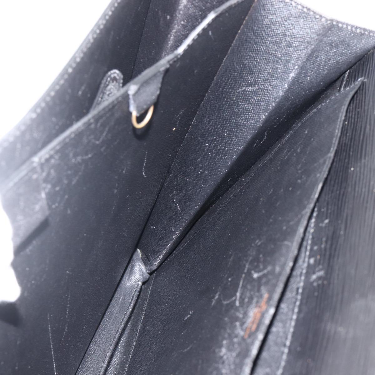 LOUIS VUITTON Epi ServietteConseiller Business Bag Black M54422 LV Auth BA11466