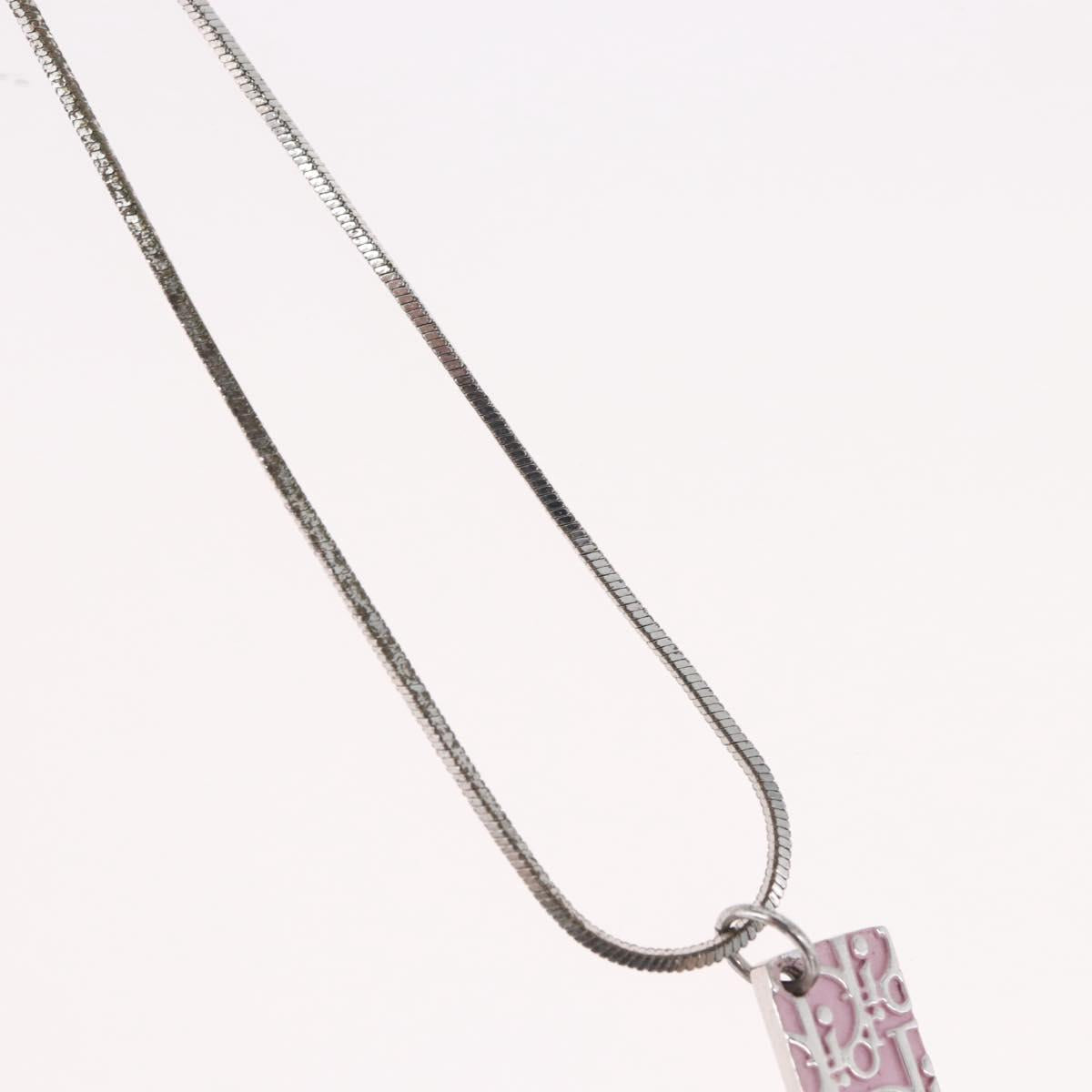 Christian Dior Necklace metal Silver Auth BA11470