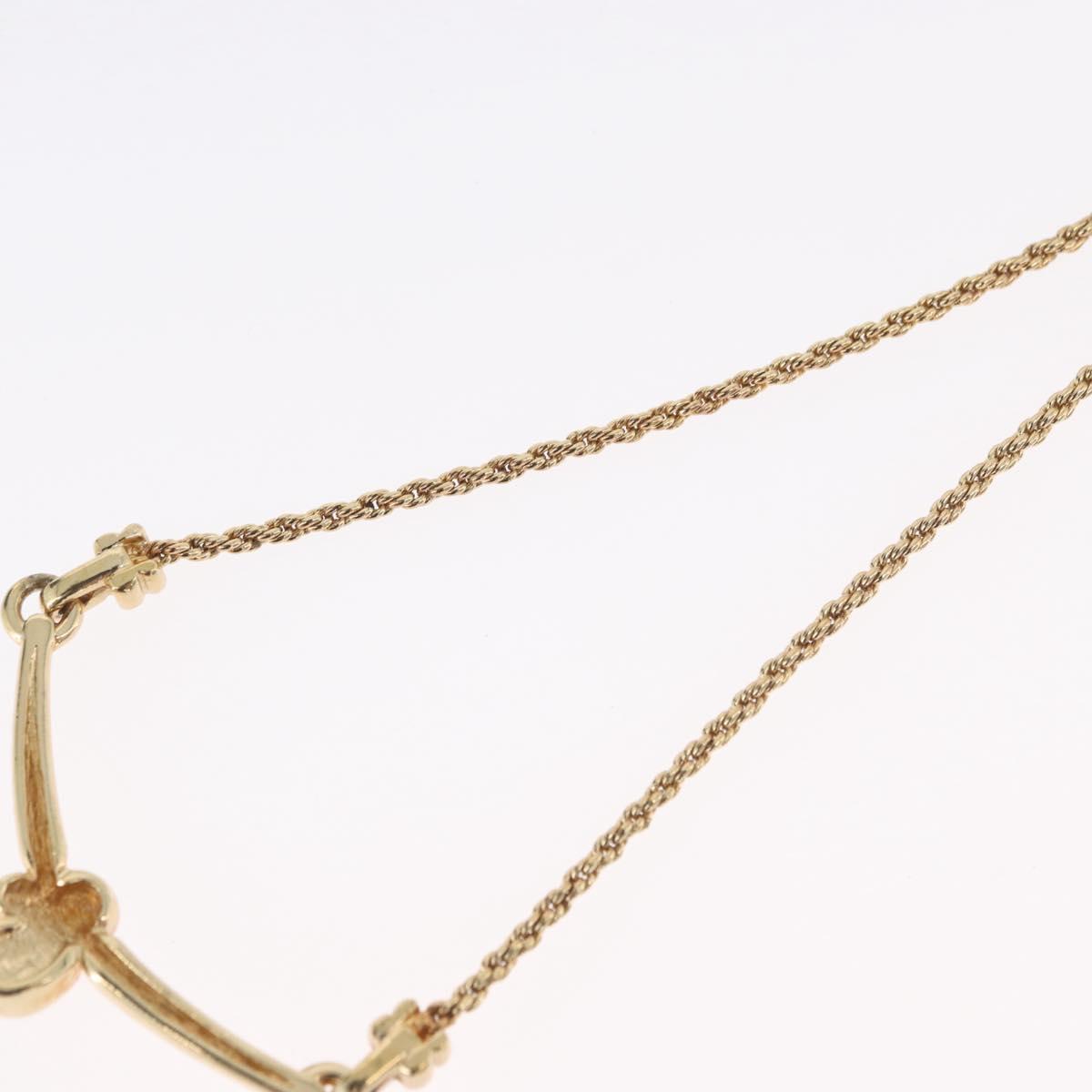 Christian Dior Necklace metal Gold Tone Auth BA11471A