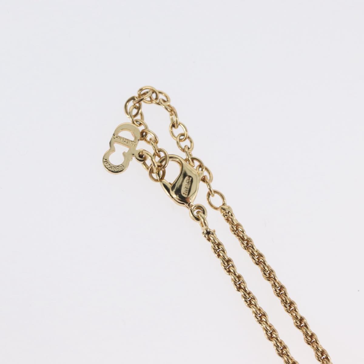 Christian Dior Necklace metal Gold Tone Auth BA11471A