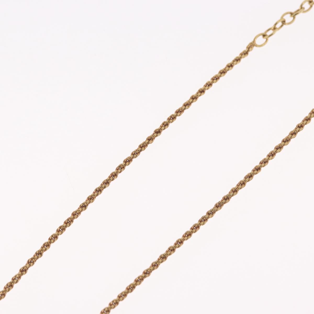 Christian Dior Necklace metal Gold Tone Auth BA11472