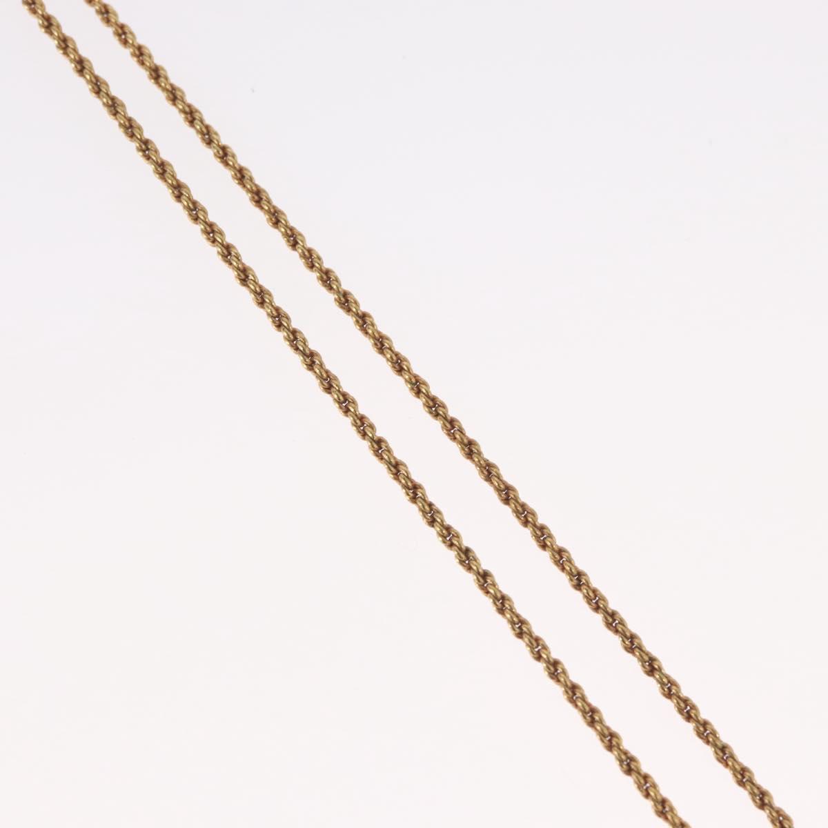 Christian Dior Necklace metal Gold Tone Auth BA11472