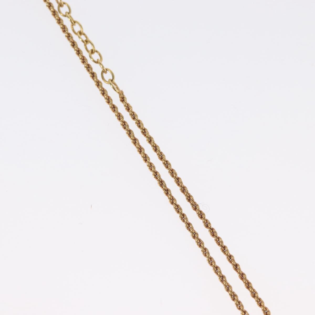 Christian Dior Necklace metal Gold Tone Auth BA11472