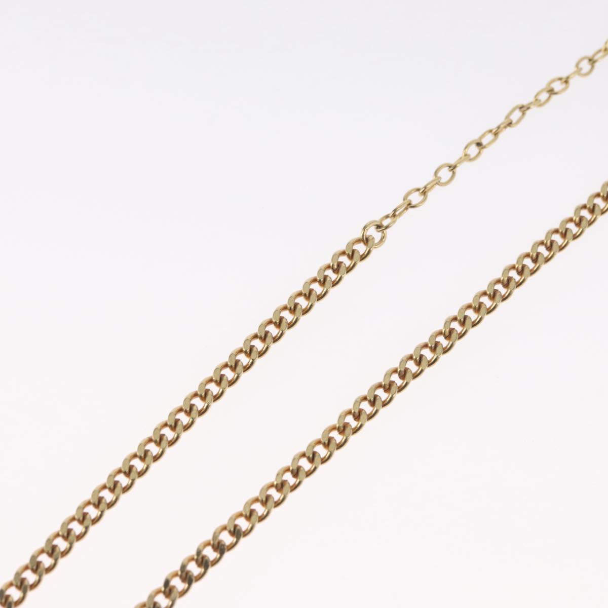 Christian Dior Necklace metal Gold Tone Auth BA11475