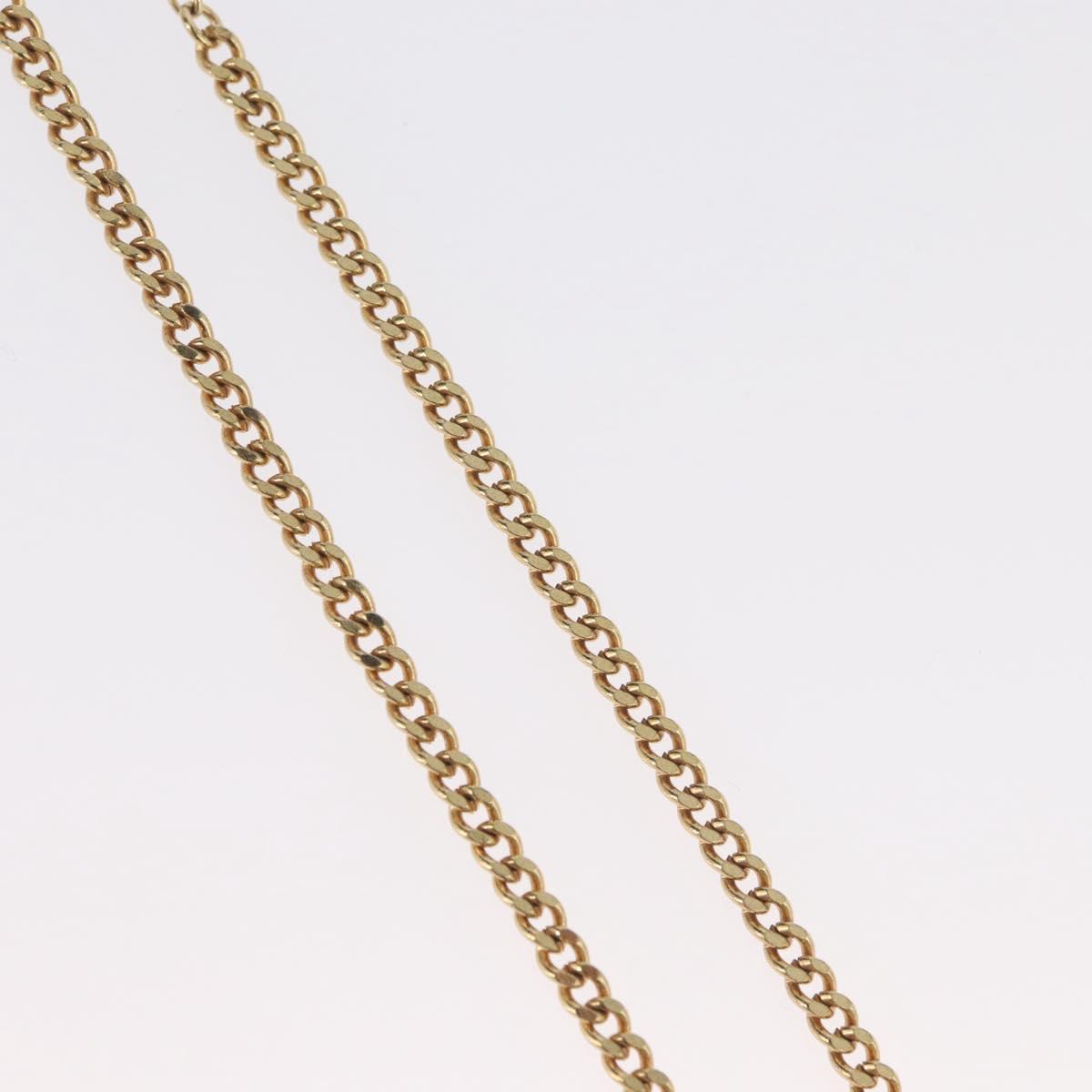 Christian Dior Necklace metal Gold Tone Auth BA11475