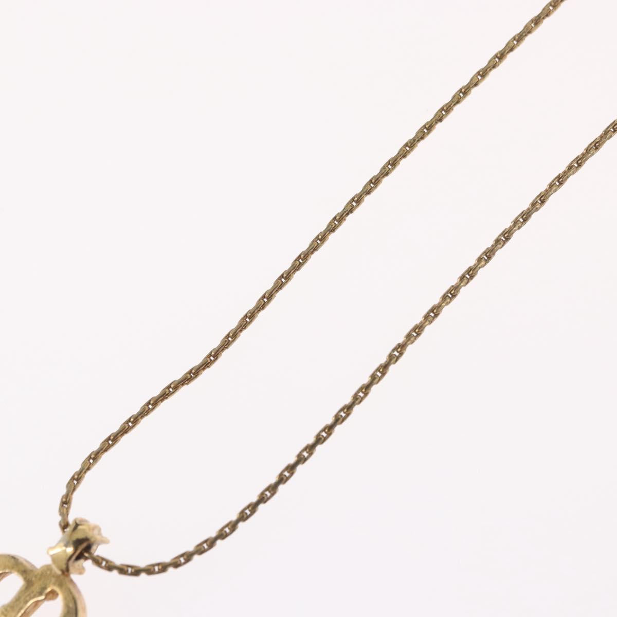 Christian Dior Necklace metal Gold Tone Auth BA11476
