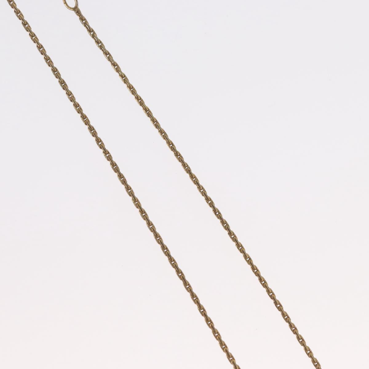 Christian Dior Necklace metal Gold Tone Auth BA11476