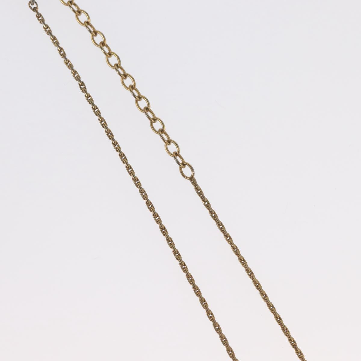 Christian Dior Necklace metal Gold Tone Auth BA11476