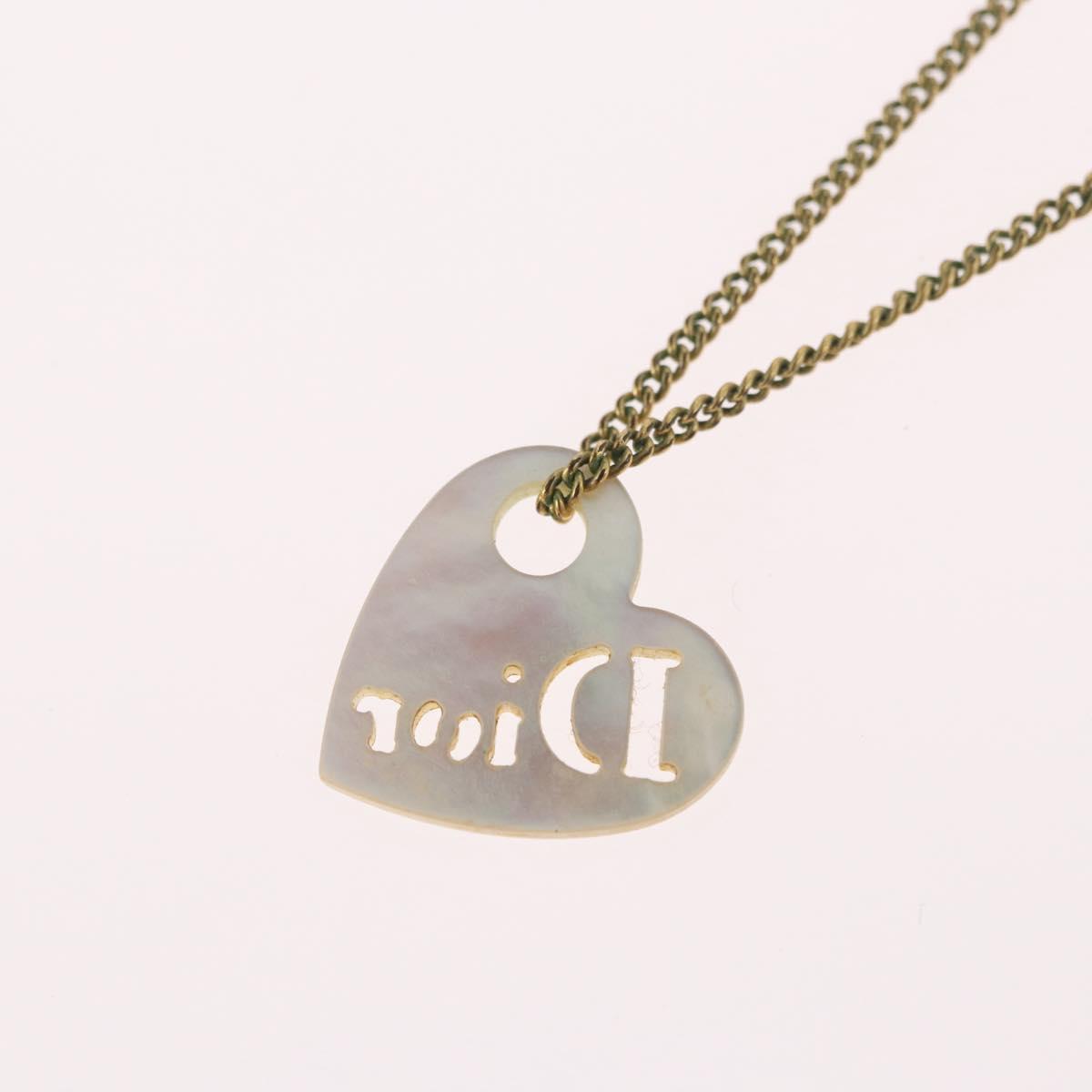 Christian Dior Necklace metal Gold Tone Auth BA11477