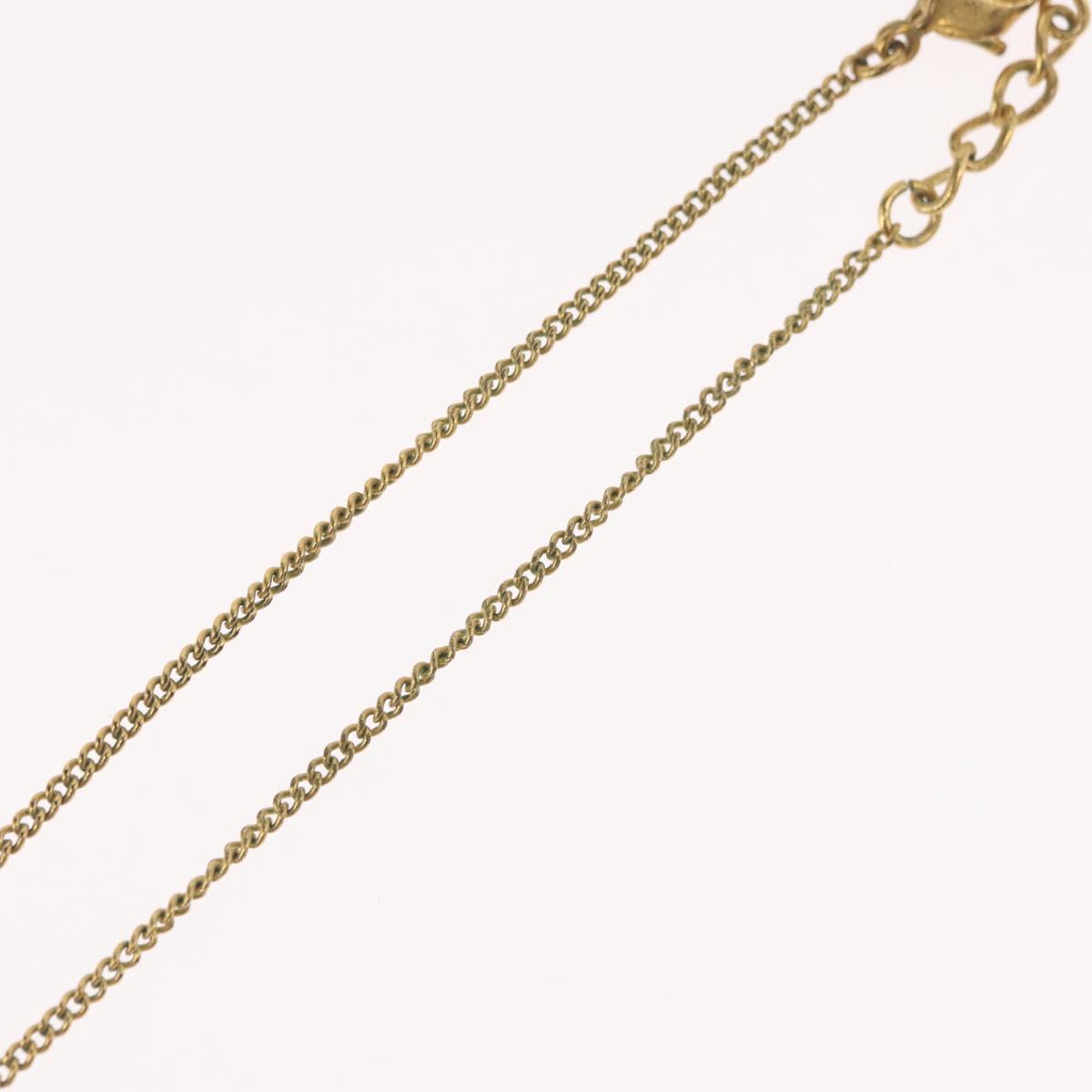 Christian Dior Necklace metal Gold Tone Auth BA11477