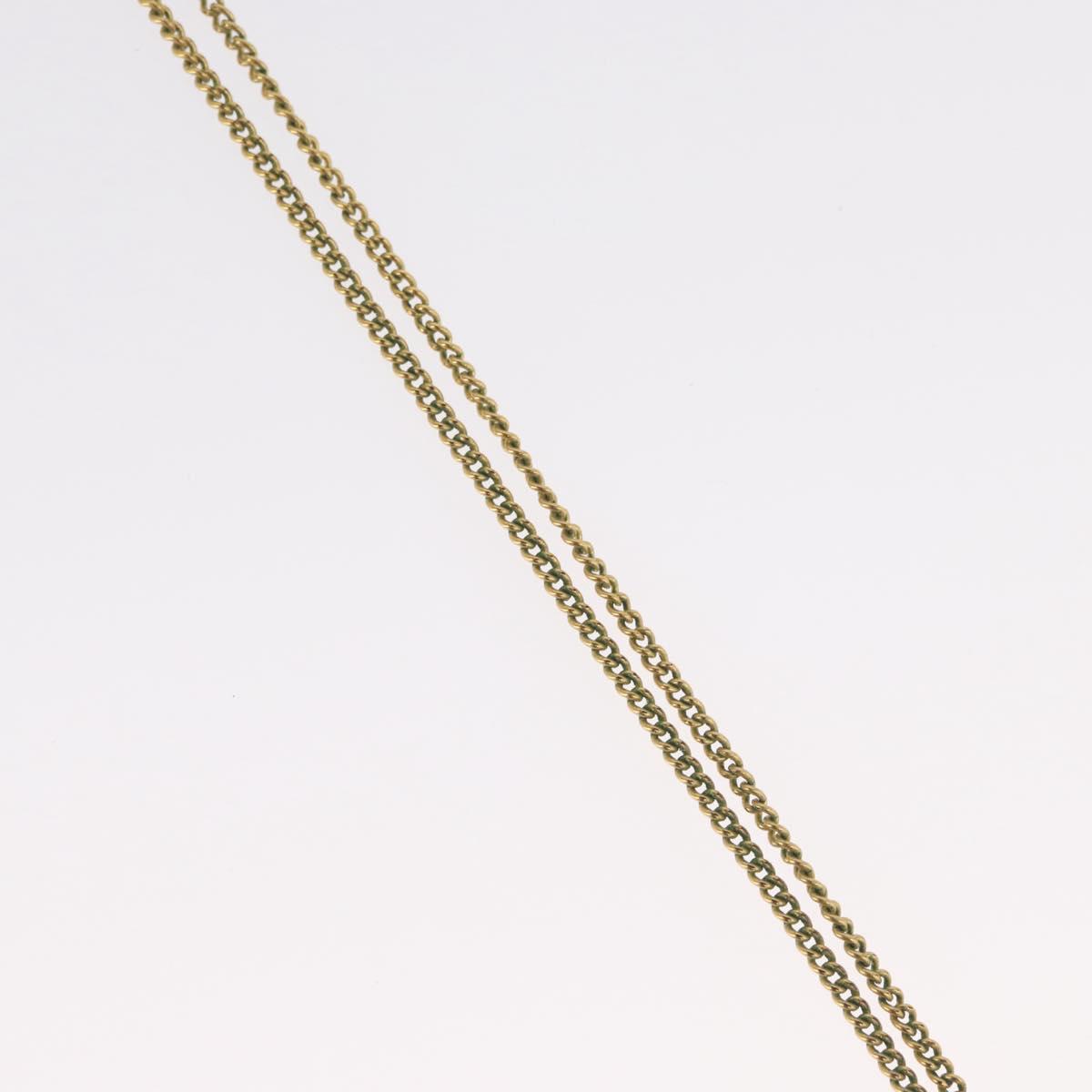 Christian Dior Necklace metal Gold Tone Auth BA11477