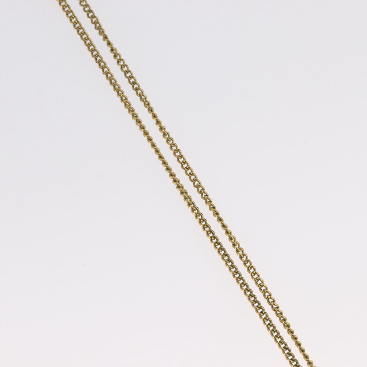 Christian Dior Necklace metal Gold Tone Auth BA11477