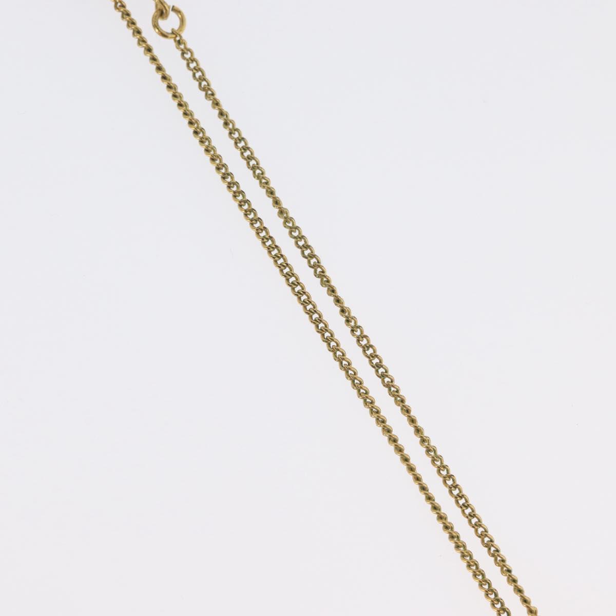 Christian Dior Necklace metal Gold Tone Auth BA11477