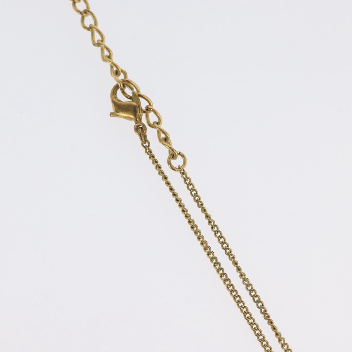 Christian Dior Necklace metal Gold Tone Auth BA11477