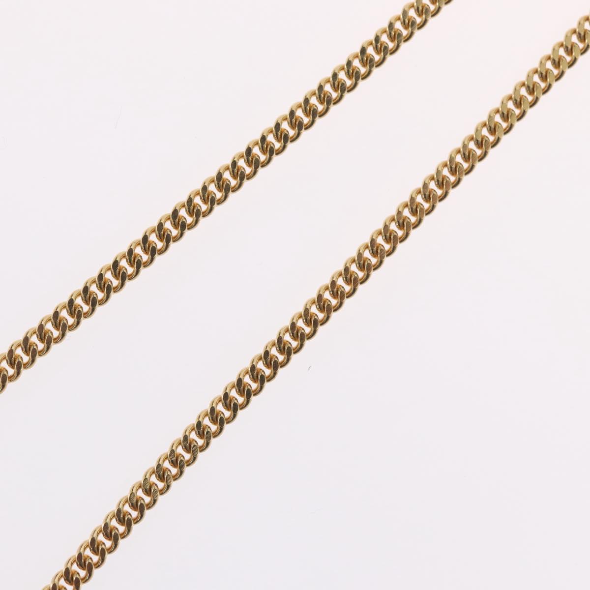 Christian Dior Necklace metal Gold Tone Auth BA11478