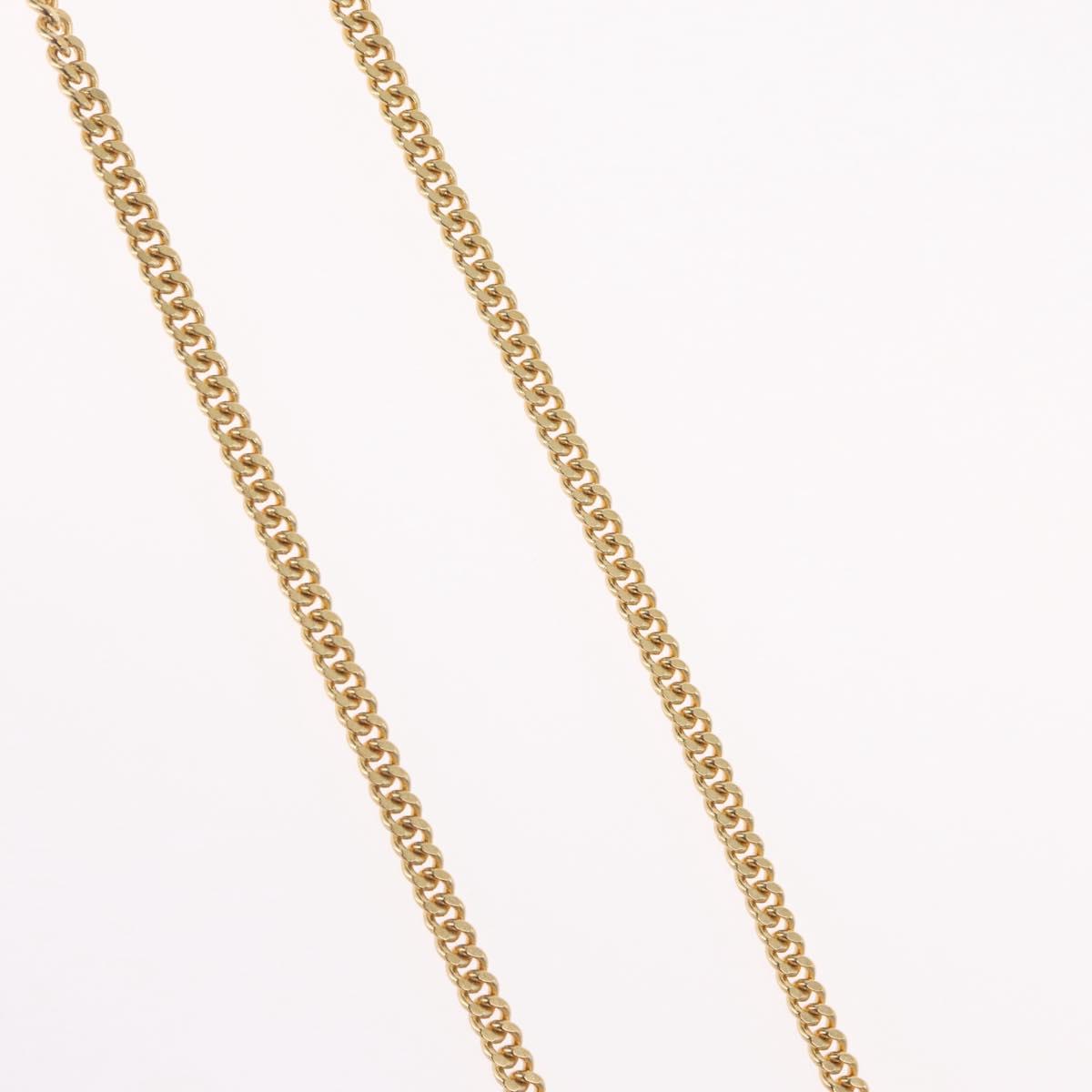 Christian Dior Necklace metal Gold Tone Auth BA11478