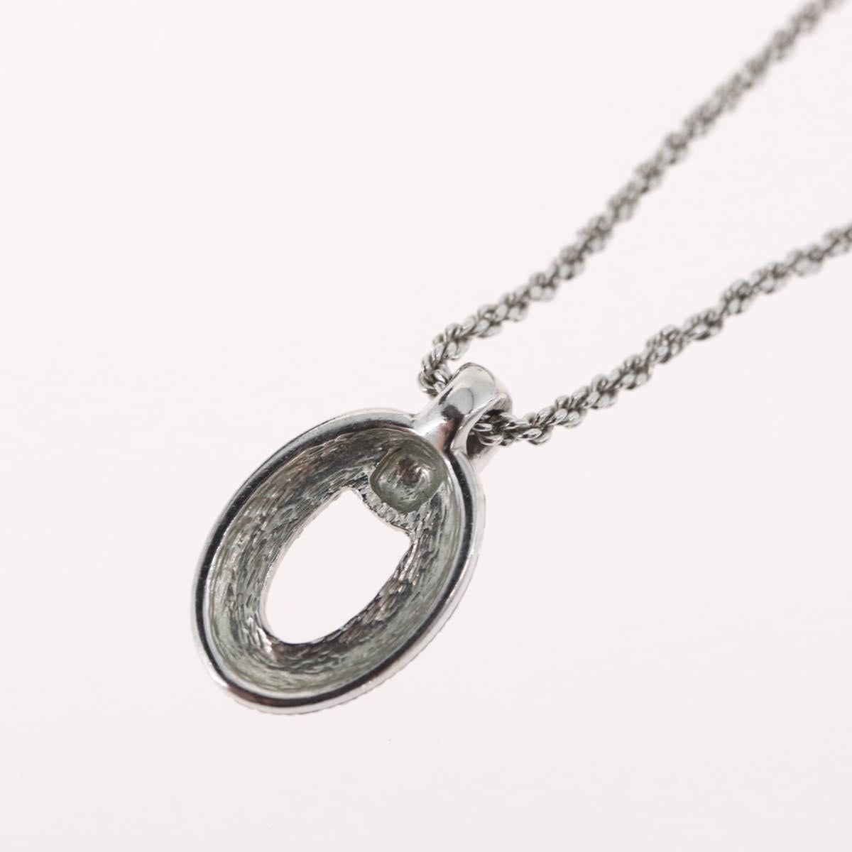 Christian Dior Necklace metal Silver Auth BA11479