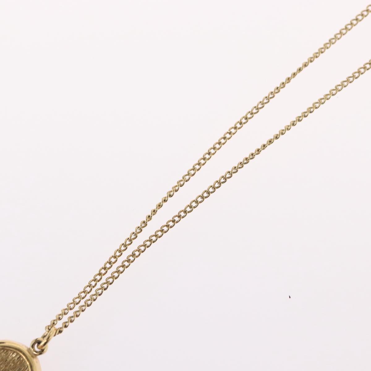 Christian Dior Necklace metal Gold Tone Auth BA11480