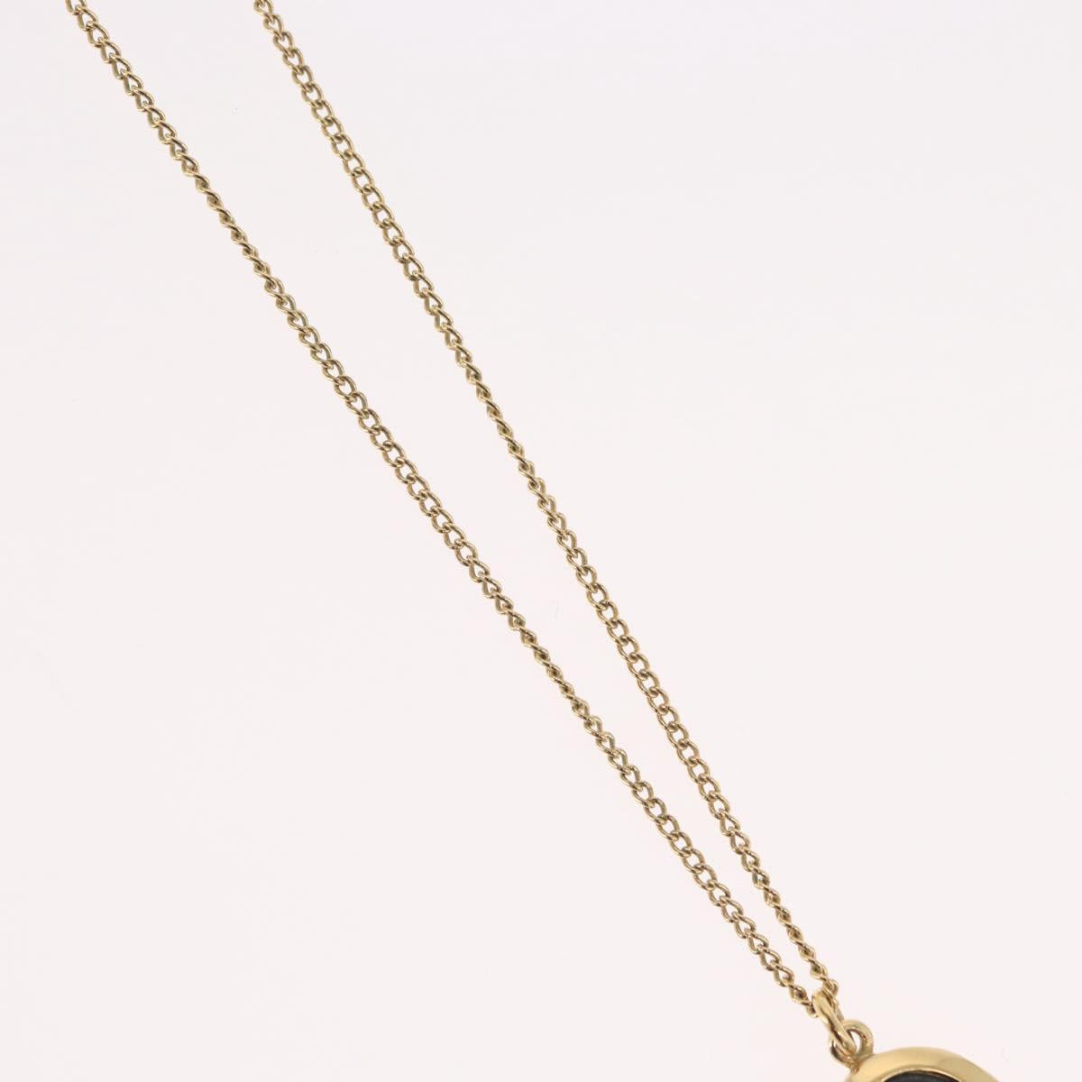 Christian Dior Necklace metal Gold Tone Auth BA11480