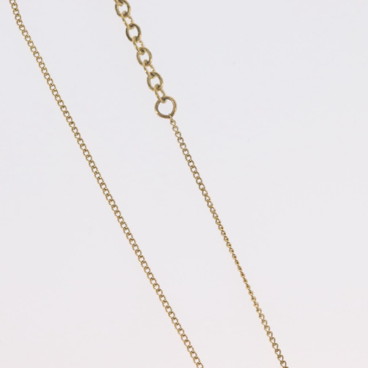 Christian Dior Necklace metal Gold Tone Auth BA11480