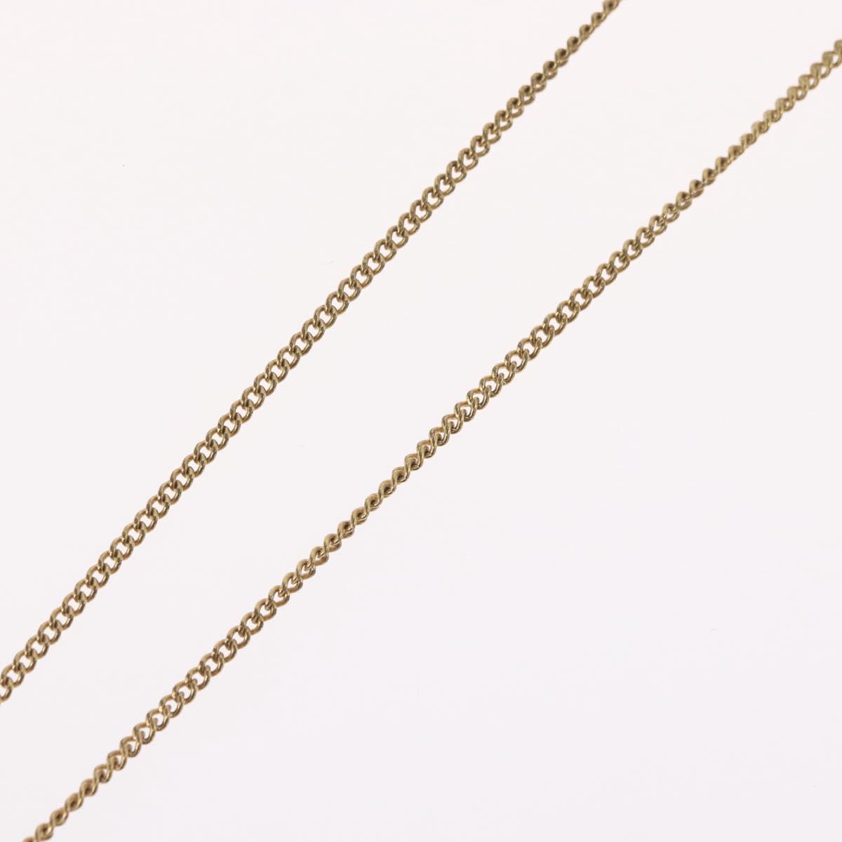 Christian Dior Necklace metal Gold Tone Auth BA11481