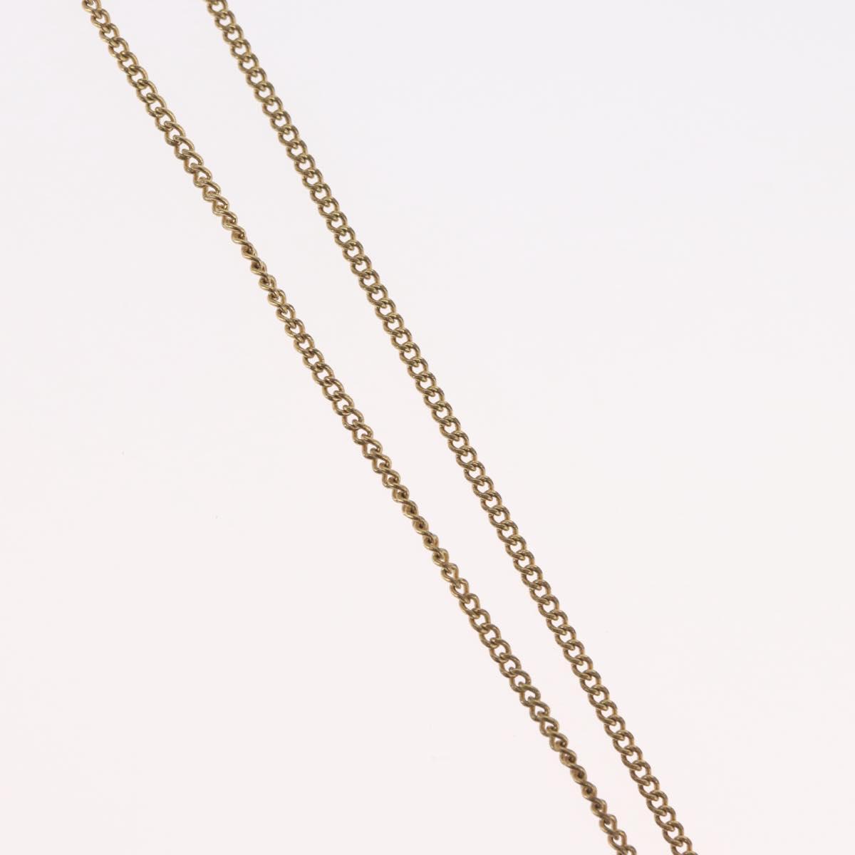 Christian Dior Necklace metal Gold Tone Auth BA11481