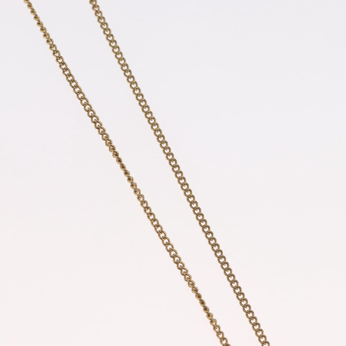 Christian Dior Necklace metal Gold Tone Auth BA11481