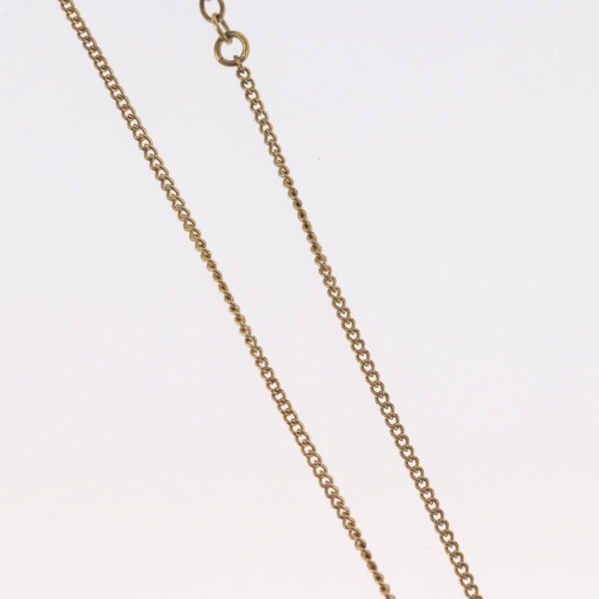 Christian Dior Necklace metal Gold Tone Auth BA11481