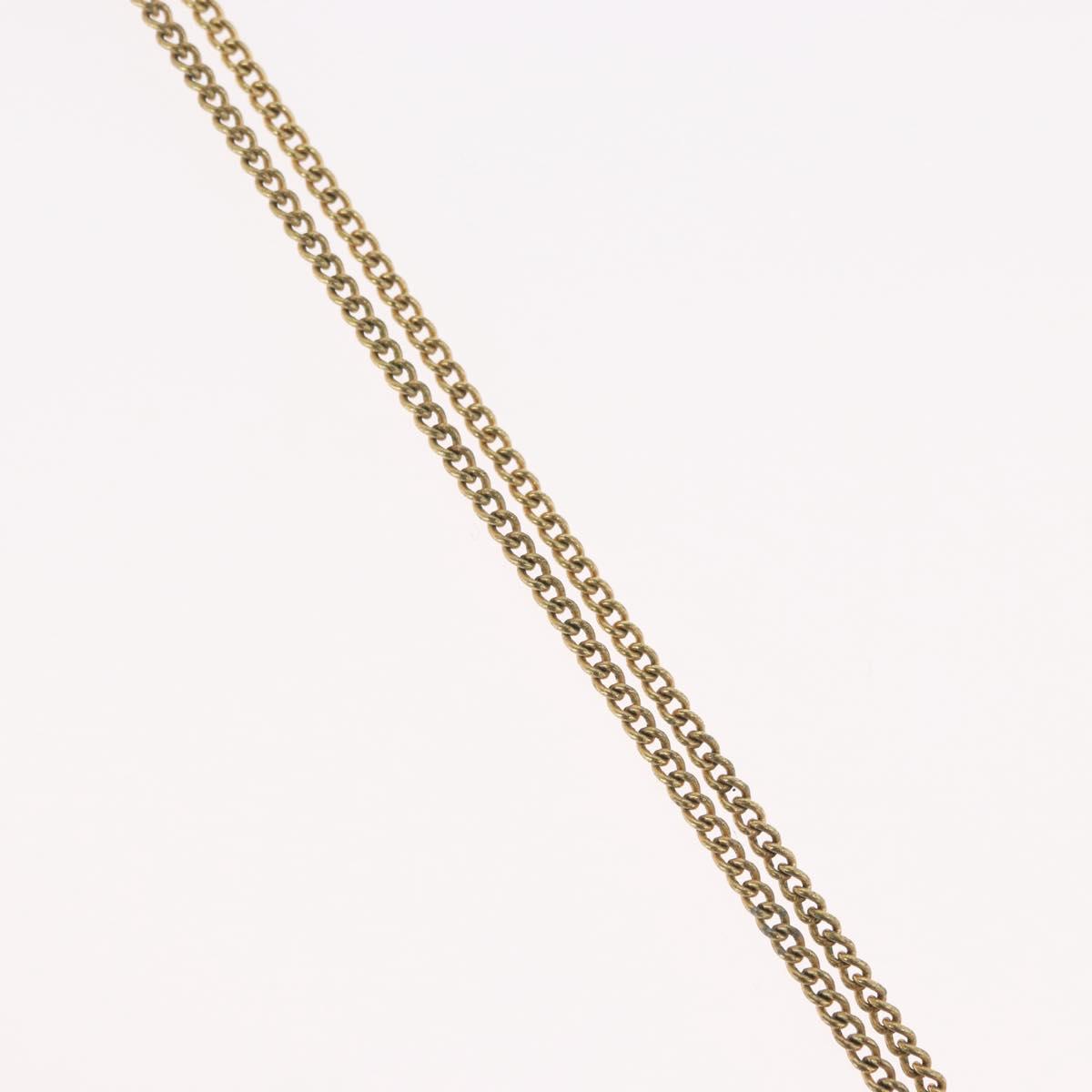 Christian Dior Necklace metal Gold Tone Auth BA11482