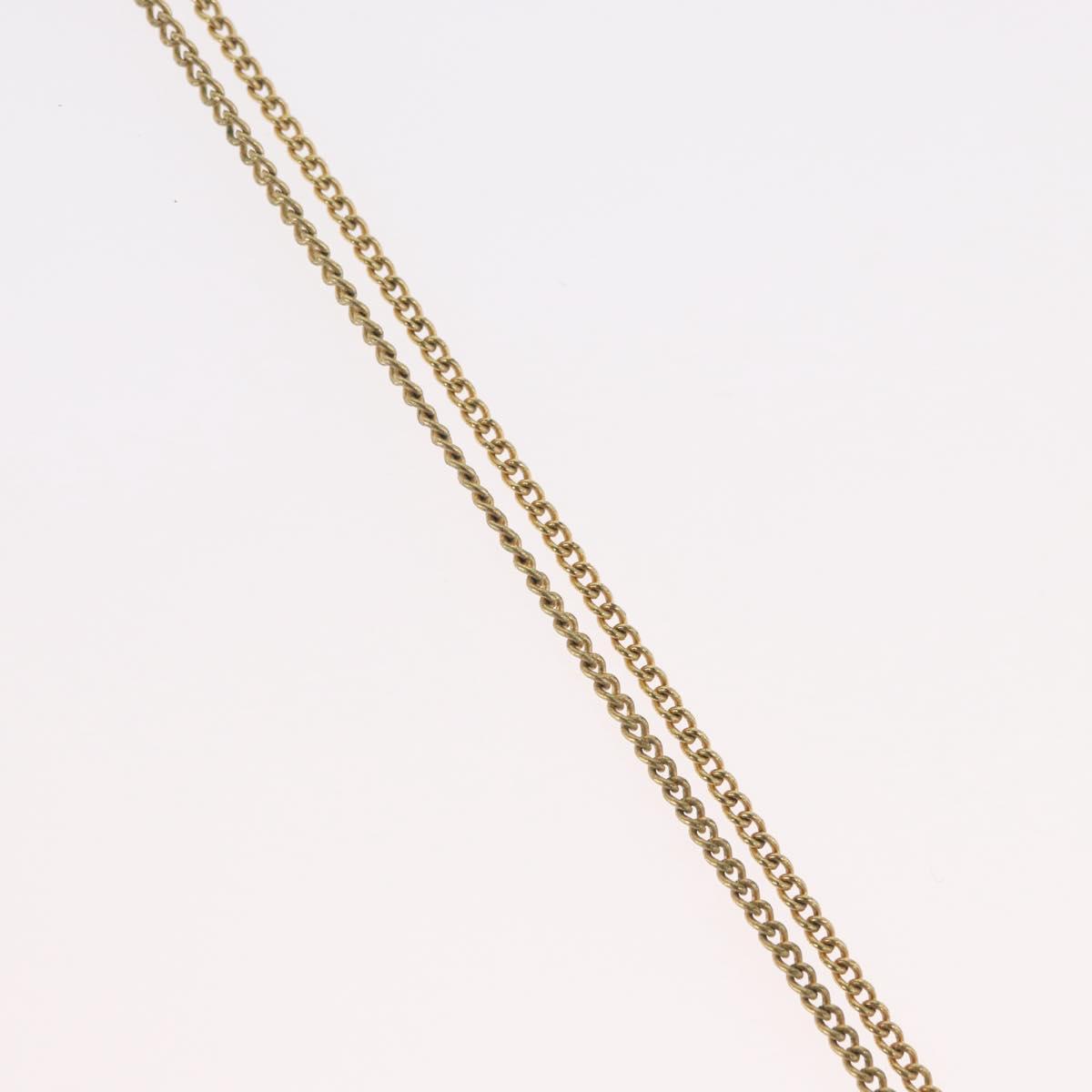 Christian Dior Necklace metal Gold Tone Auth BA11482