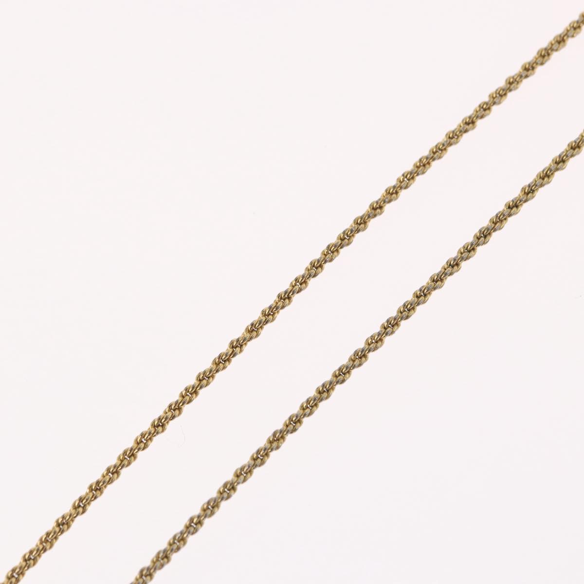 Christian Dior Necklace metal Gold Tone Auth BA11483