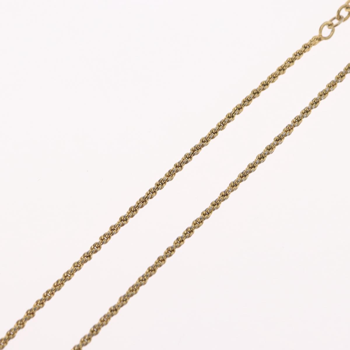 Christian Dior Necklace metal Gold Tone Auth BA11483