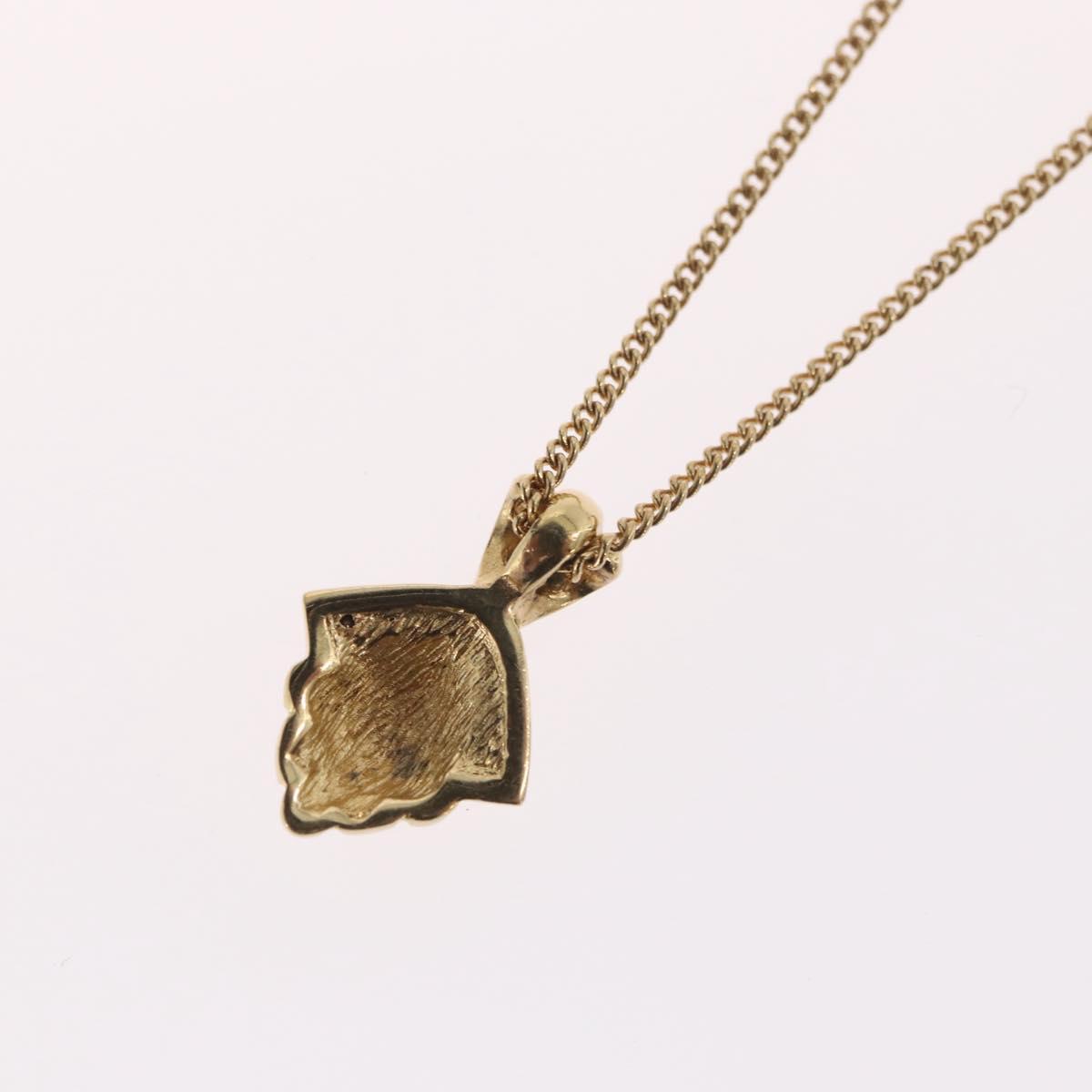 Christian Dior Necklace metal Gold Tone Auth BA11487