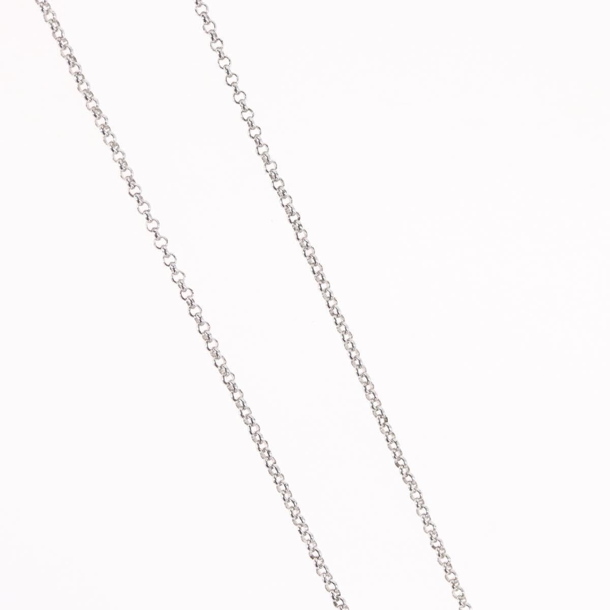 Christian Dior Necklace metal Silver Auth BA11492