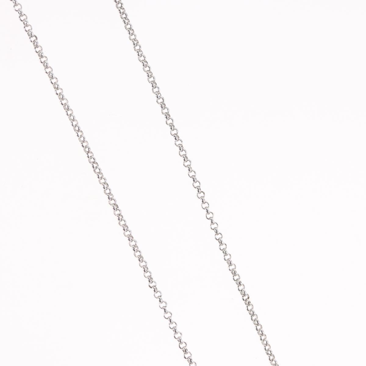 Christian Dior Necklace metal Silver Auth BA11492