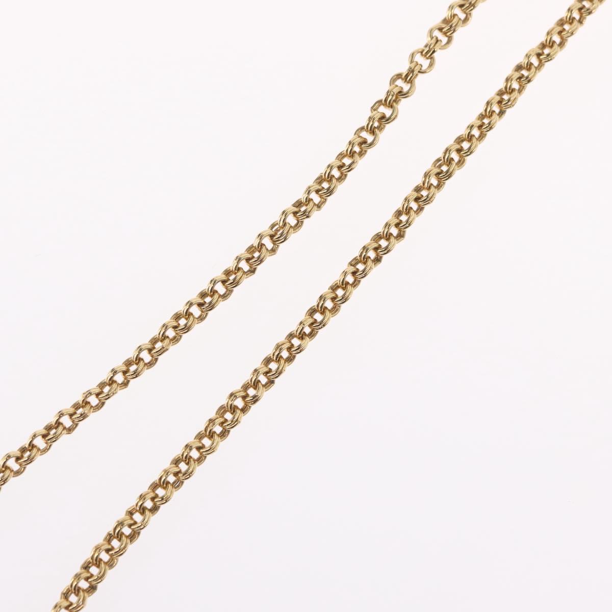 Christian Dior Necklace metal Gold Tone Auth BA11497