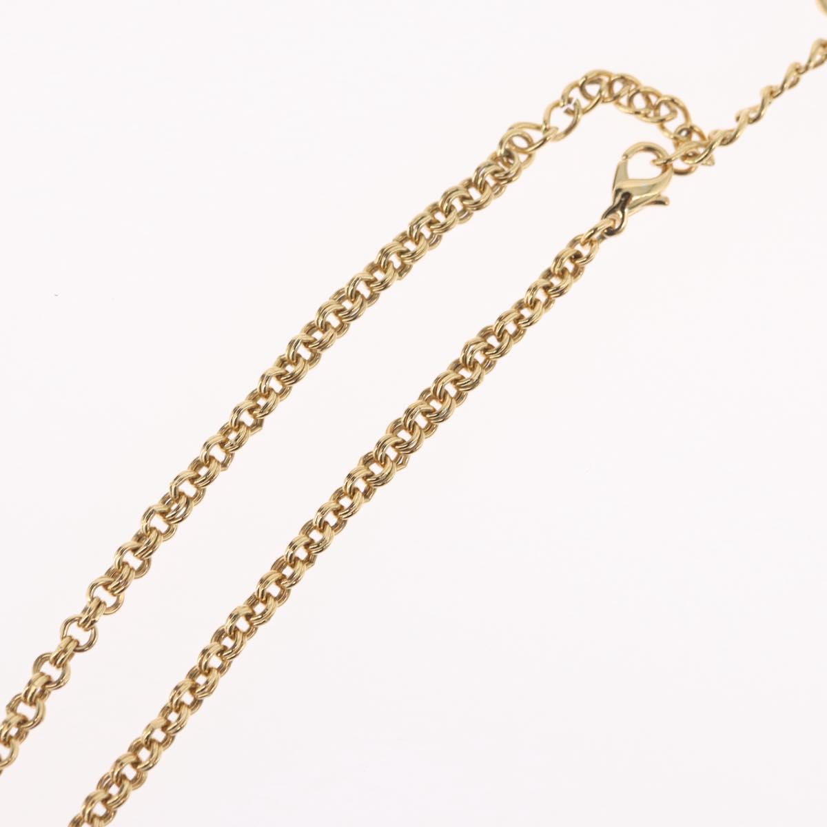 Christian Dior Necklace metal Gold Tone Auth BA11497