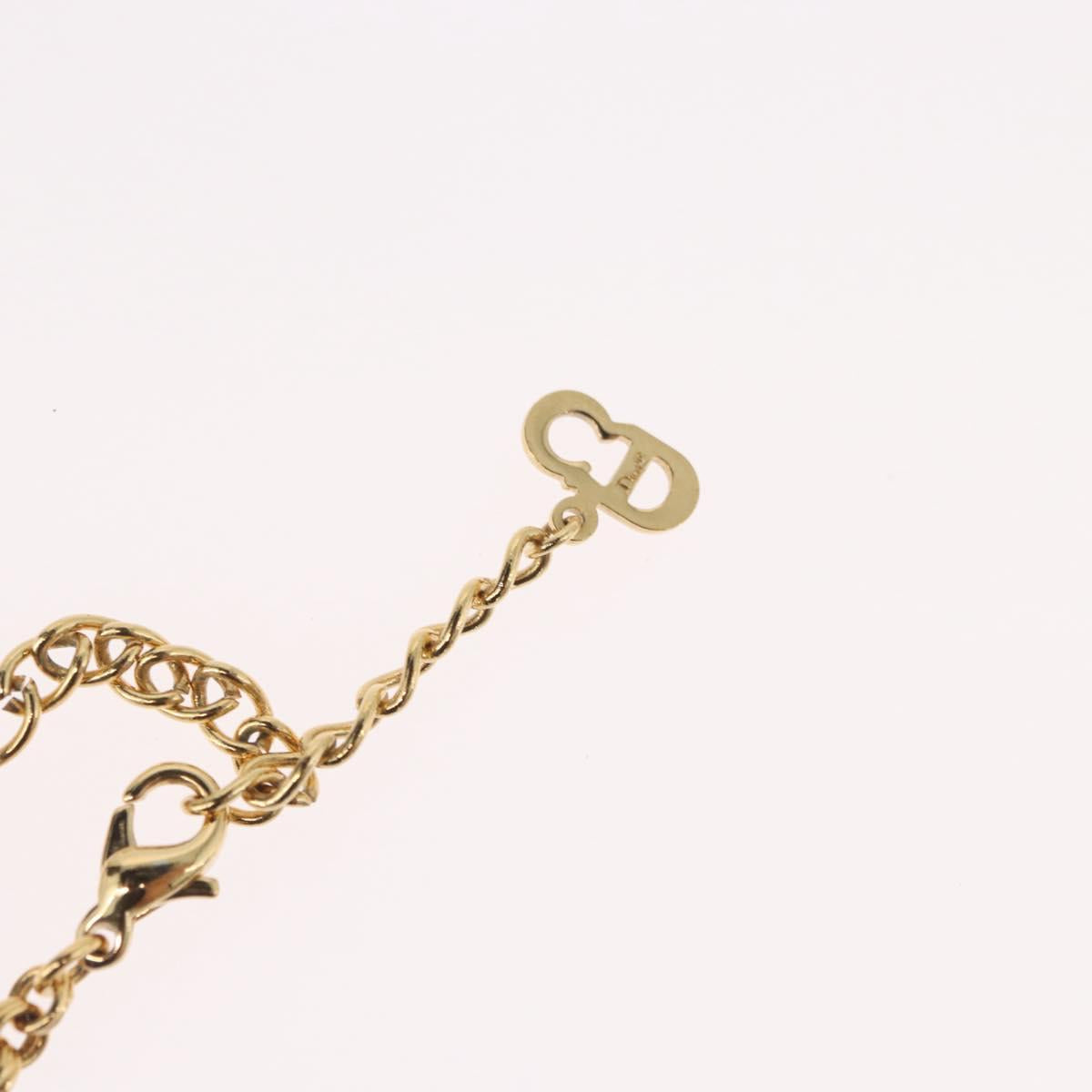 Christian Dior Necklace metal Gold Tone Auth BA11497