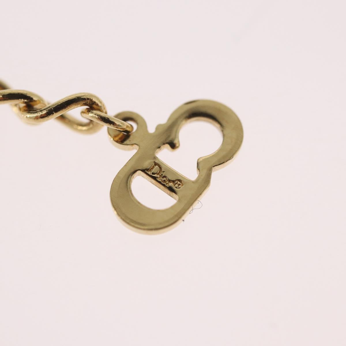 Christian Dior Necklace metal Gold Tone Auth BA11497
