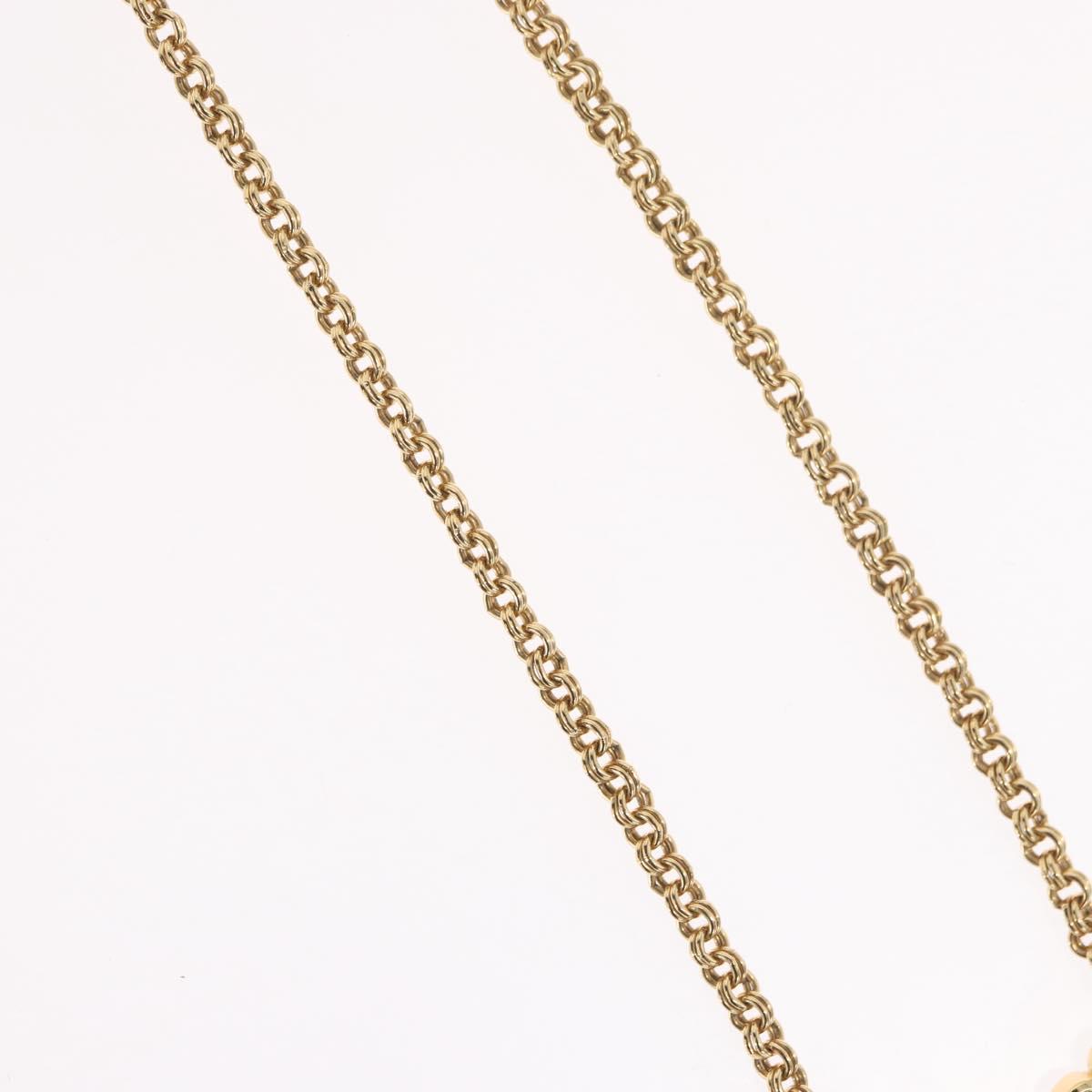 Christian Dior Necklace metal Gold Tone Auth BA11497