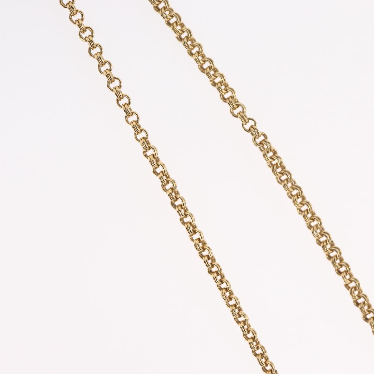 Christian Dior Necklace metal Gold Tone Auth BA11497