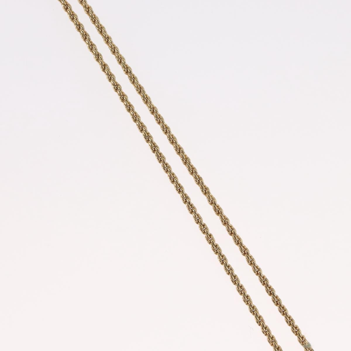Christian Dior Necklace metal Gold Tone Auth BA11499