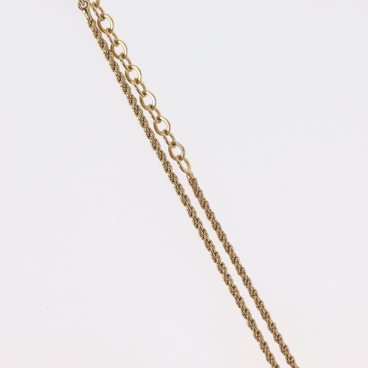 Christian Dior Necklace metal Gold Tone Auth BA11499