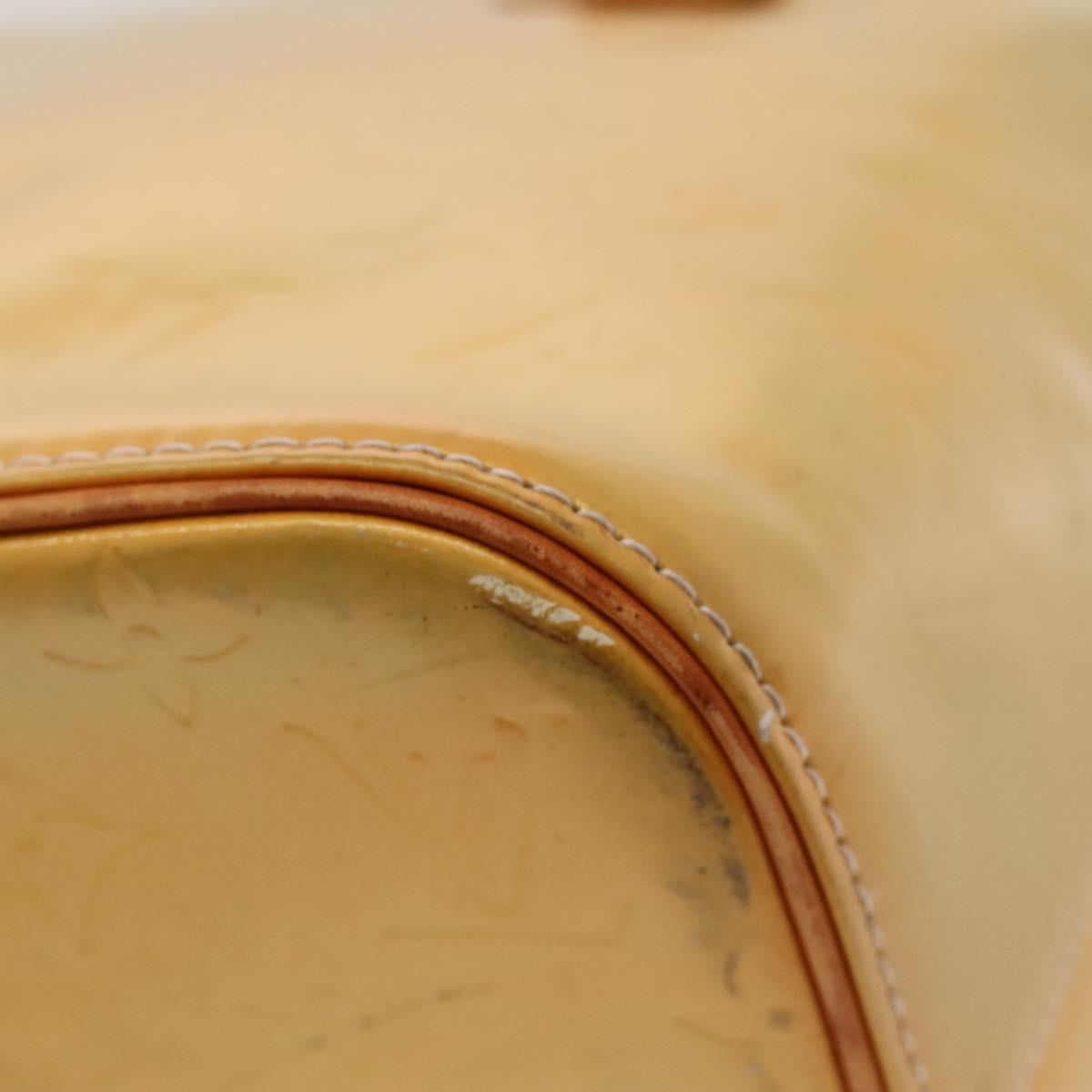 LOUIS VUITTON Monogram Vernis Houston Hand Bag Gris M91053 LV Auth BA1150