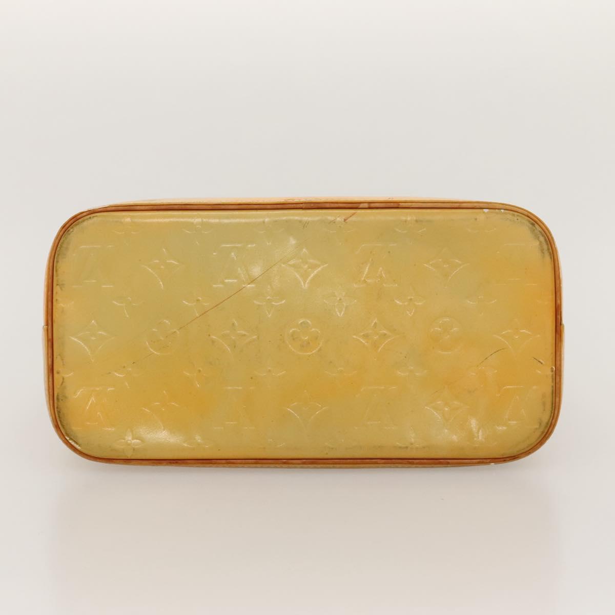 LOUIS VUITTON Monogram Vernis Houston Hand Bag Gris M91053 LV Auth BA1150