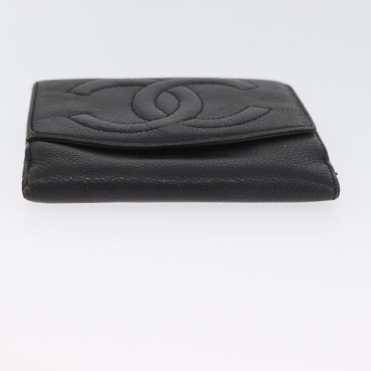 CHANEL Wallet Leather 6 Set Blue Black Red CC Auth BA11504