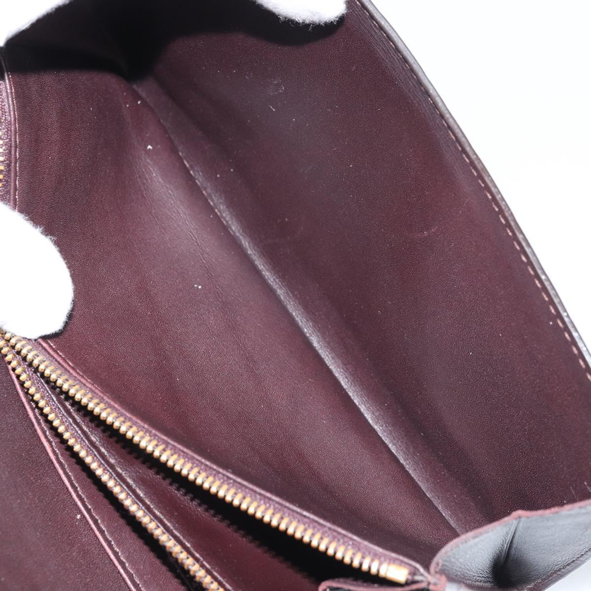 LOUIS VUITTON Vernis Portefeuille Sarah Wallet Amarante M93524 LV Auth BA11512