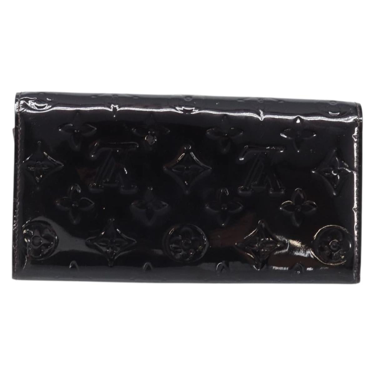 LOUIS VUITTON Vernis Portefeuille Sarah Wallet Amarante M93524 LV Auth BA11512