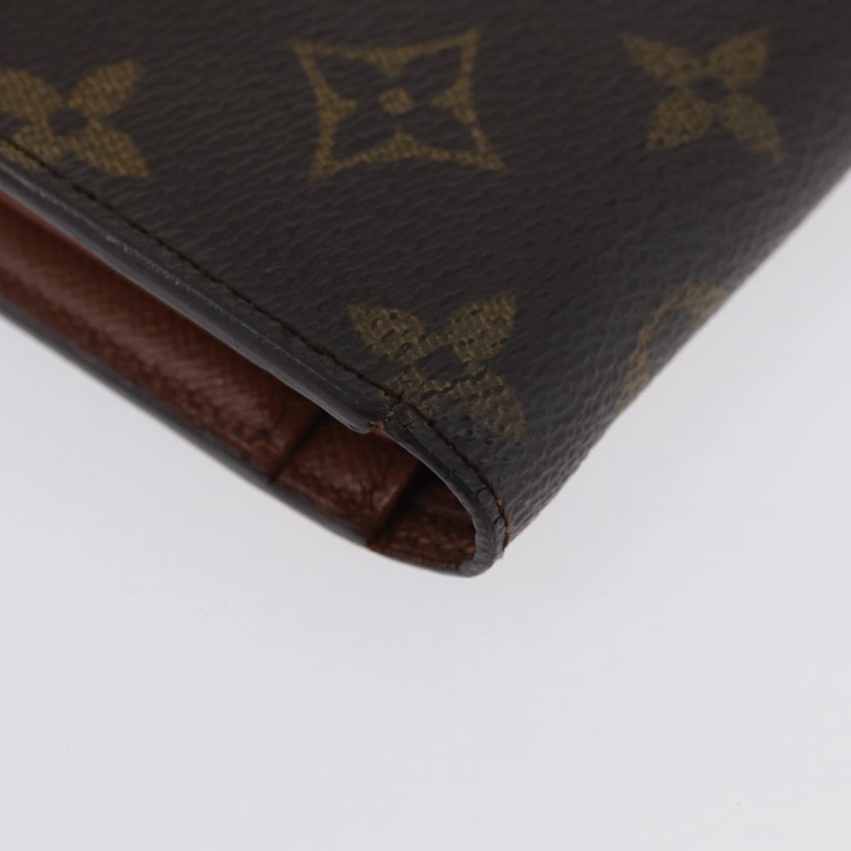 LOUIS VUITTON Monogram Porte Monnaie Billets Viennois Wallet M61663 Auth BA11514
